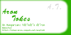 aron tokes business card